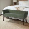 Accent Bench With Padded Low Back And Flared Arms - Green - Image 9
