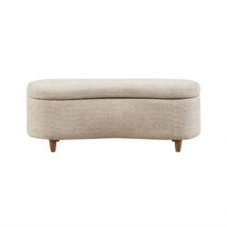 Bailey - Flip Top Storage Bench - Taupe
