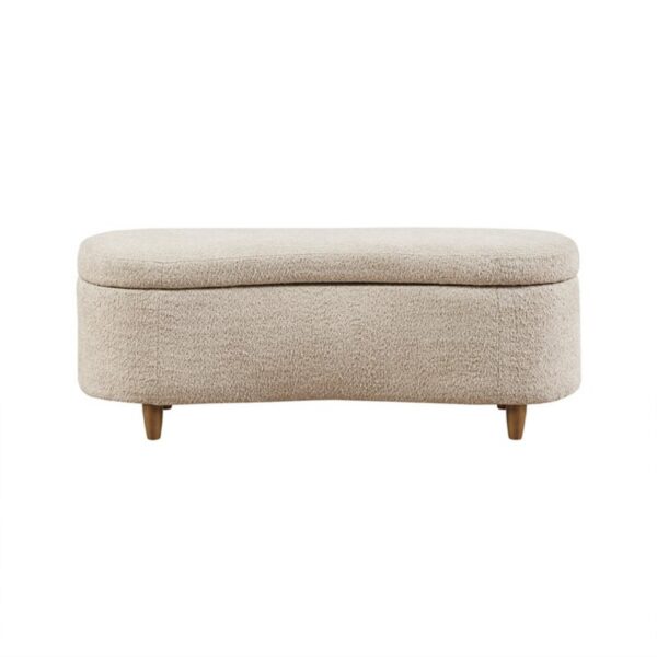 Bailey - Flip Top Storage Bench - Taupe