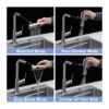 360° Pull Down Kitchen Faucet With 4 Spray Modes - Brushed Nickel - Image 5