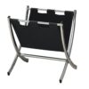 Magazine Rack Standing Organizer Storage Leather Look - Black - Image 7