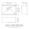 27" X 19" X 10" Undermount Workstation Kitchen Sink With Single Bowl And Accessories, - Brushed Nickel - Image 3