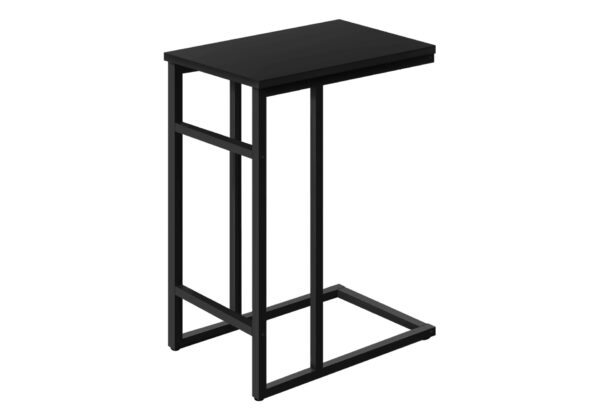 Accent Table, C - Shaped, Modern, Versatile Use - Black