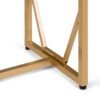 Selma - Metal And Wood Accent Table - Natural / Gold - Image 3