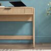 Transitional Reeded Lift Top Desk With Drawer - Oak - Image 10