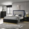 4 Drawer Bedroom Chest With Furniture - Black / Gold - Image 9