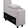 Jessica - Sectional Sofa With Ottoman - Light Gray - Image 5