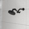 Sleek Design 4" Shower Arm Extension - Black - Image 2