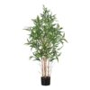 50" Tall, Artificial Plant, Bamboo Tree, Indoor, Faux, Fake, Floor, Greenery, Potted, Decorative - Green / Black - Image 6
