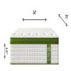 12" Full Size Hybrid Mattress With Gel Memory Foam & Pocket Springs - Green - Image 9