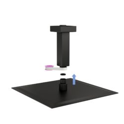 Ceiling Mounted Shower Arm With Flange - Matte Black