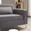 Aesthetic Sofas For Living Room, 3 Seater Couch With Classic Modern Appeal And Luxurious Soft Comfort - Gray - Image 5