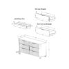 Laura - Dresser With Spacious Drawers - Silver - Image 3