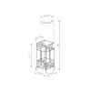 Metal Frame Toilet Paper Holder Stand, Bathroom Tissue Organizer - White - Image 4