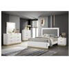 2 Drawer Bedroom Nightstand With And Wooden Furniture - Gold / White - Image 10