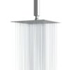 Ultra Thin Square Rainfall Shower Head Stainless Steel, Wall Or Ceiling Mount - Chrome - Image 2
