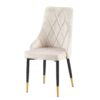 Dining Chairs Living Room Chair Modern Kitchen Armless Side Chair (Set of 4) - Beige - Image 5