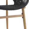 Cyril - Outdoor Wicker Papasan Style Dining Chair (Set of 2) - Dark Gray / Teak - Image 10