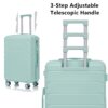 Set 3 Pieces 20" / 24" / 28" Abs Spinner Wheel Luggage, Matching Color, With Combination Lock - Mint Green - Image 9