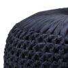 Renee - Round Pouf - Navy - Image 2