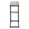 Accent Table, C - Shaped, Contemporary And Modern - Gray - Image 3