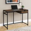 Computer Desk For Home Office, Laptop, Storage Drawer, Contemporary & Modern - Brown - Image 3