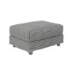Plush Corduroy 4 Seat Sofa, Modern Comfy Upholstered Sofa Cloud Couch, Deep Seat Couches With Soft Pillows And 2 Ottomans, Convertible Sofa Lounge Chair, For Living Room, Apartment, Office - Gray - Image 18