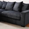 Luxe - Oversized 2 Piece Left Facing Sectional Couches For Living Room, L Shaped Sofa With Chaise - Black - Image 3