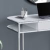 Computer Desk For Home Office, Laptop, Storage Drawers, Contemporary And Modern - White - Image 8