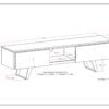 Lowry - Handcrafted TV Media Stand - Oak - Image 11