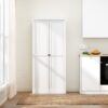Metal Kitchen Pantry Cabinet With Adjustable Storage And 4 Heavy Duty Shelves - White - Image 2