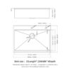 Drop In Kitchen Sink With Workstation, 16 Gauge - Brushed Nickel - Image 3