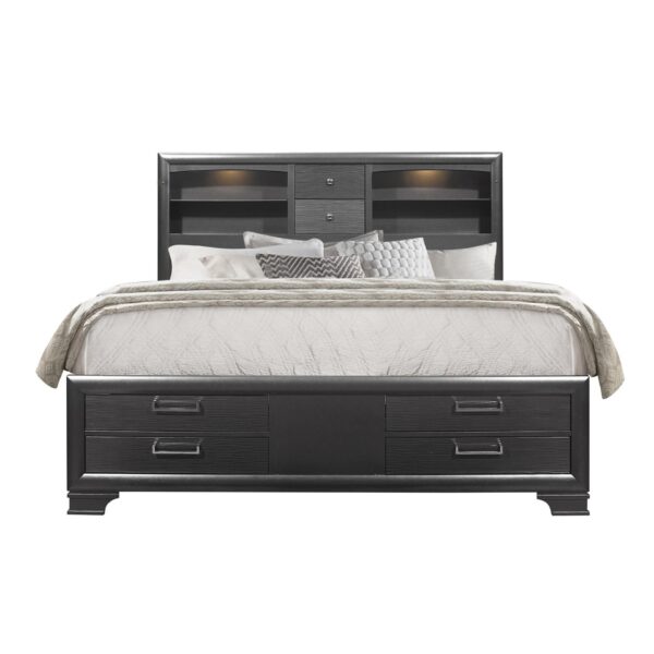 Civic - Queen Bedroom Set With Drawers 5 Piece - Gray