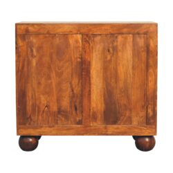 Carved Ball Cabinet - Chestnut