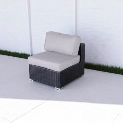 Minnesota - Armless Patio Chairs (Set of 2) - Gray