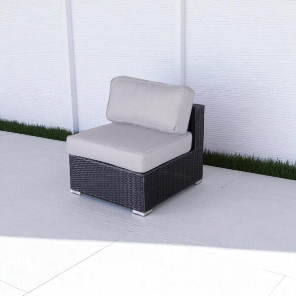Minnesota - Armless Patio Chairs (Set of 2) - Gray