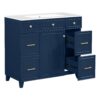 Bathroom Vanity With Sink, Soft Close Doors, Adjustable Shelves - Blue - Image 19