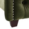 Marcella - Queen Upholstered Shelter Headboard Bed Set - Olive Green - Image 6