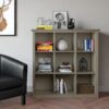 Artisan - 9 Cube Bookcase And Storage Unit - Distressed Gray - Image 5
