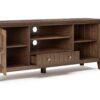 Acadian - TV Media Stand - Rustic Natural Aged Brown - Image 4