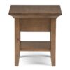 Redmond - End Table - Rustic Natural Aged Brown - Image 3