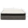 Premium 12" Queen Size Hybrid Mattress In A Box Soft Gel Memory Foam Top With Cooling Technology - Gray / White - Image 3