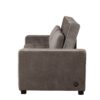 Upholstered Sleeper Bed Sofa With Dual USB Charging, Adjustable Backrest - Brown Gray - Image 20