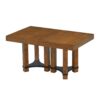 Topmax - 7 Piece Rustic Extendable Dining Table Set With Removable Leaf, 2 Arm Chairs And 4 Armless Chairs - Brown - Image 10