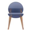 Single Chairs With A Design Combining Modern And Traditional Elements, Durable And Comfortable (Set of 4) - Gray Blue - Image 4