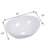 Oval Vessel Bathroom Sink - White - Image 3
