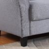 Modern Living Room Loveseat Linen Upholstered Couch Furniture For Home Or Office - Light Gray / Blue - Image 10