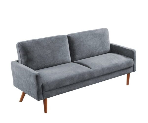 Sofa, European Style With Sleek Design, Modern & Vintage Flair, Upholstered 3 Seater Couch - Gray