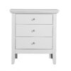 3 Drawer Nightstand - White - Image 5