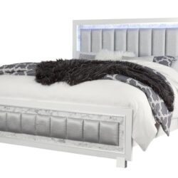 Skye - Queen Bed - Marble White